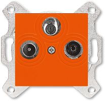 Розетка TV+R+SAT Оконечная без рамки ABB EPJ Levit 1-м. оранжевый картинка